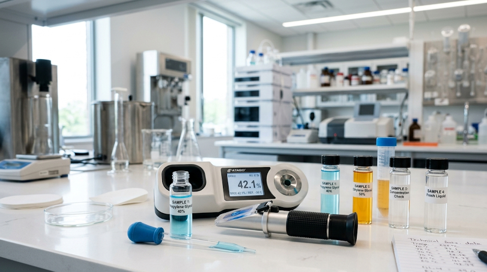 Проверка концентрации и замер точки замерзания