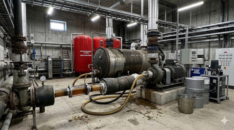 Замена теплоносителя в системе отопления под ключ