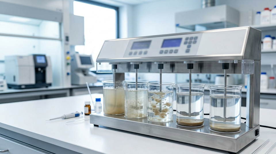 Лабораторный подбор коагулянта и флокулянта